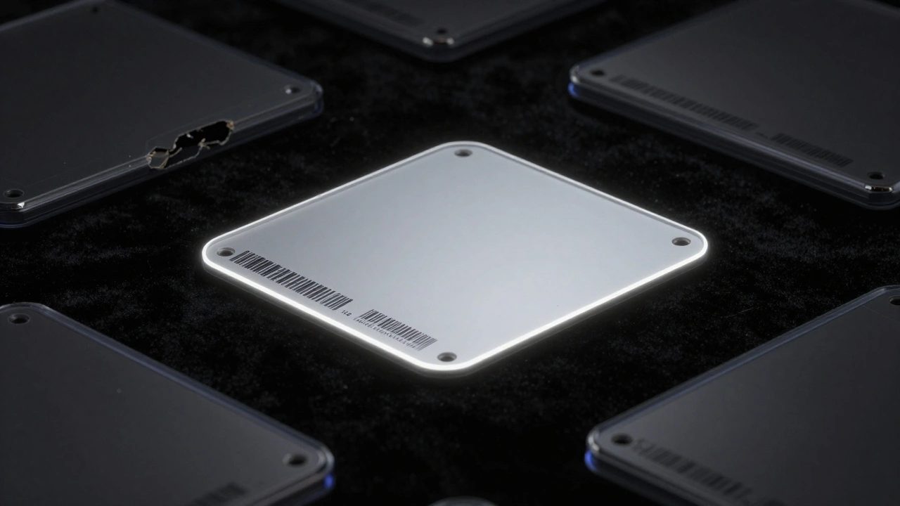 A flawless CGC 10 graded game slab glows on black velvet, surrounded by faded imperfections.