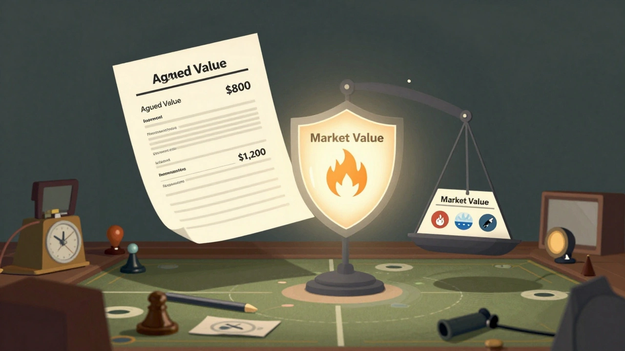 A conceptual image of two valuation scales protecting a video game collection from damage threats.
