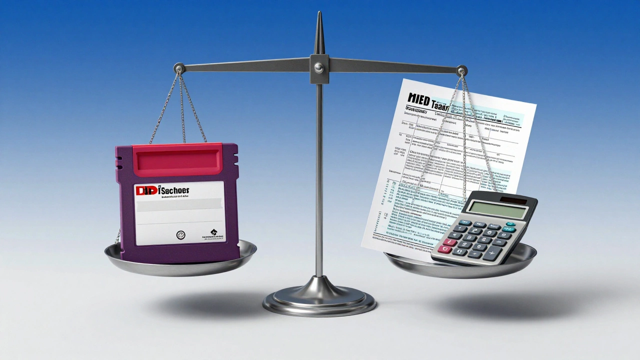 A scale balancing a rare video game cartridge with tax documents