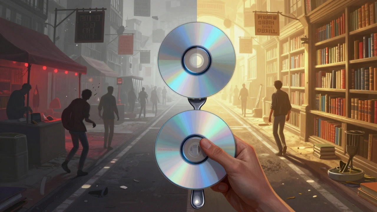 Gamer choosing between chaotic speculation market and calm collection