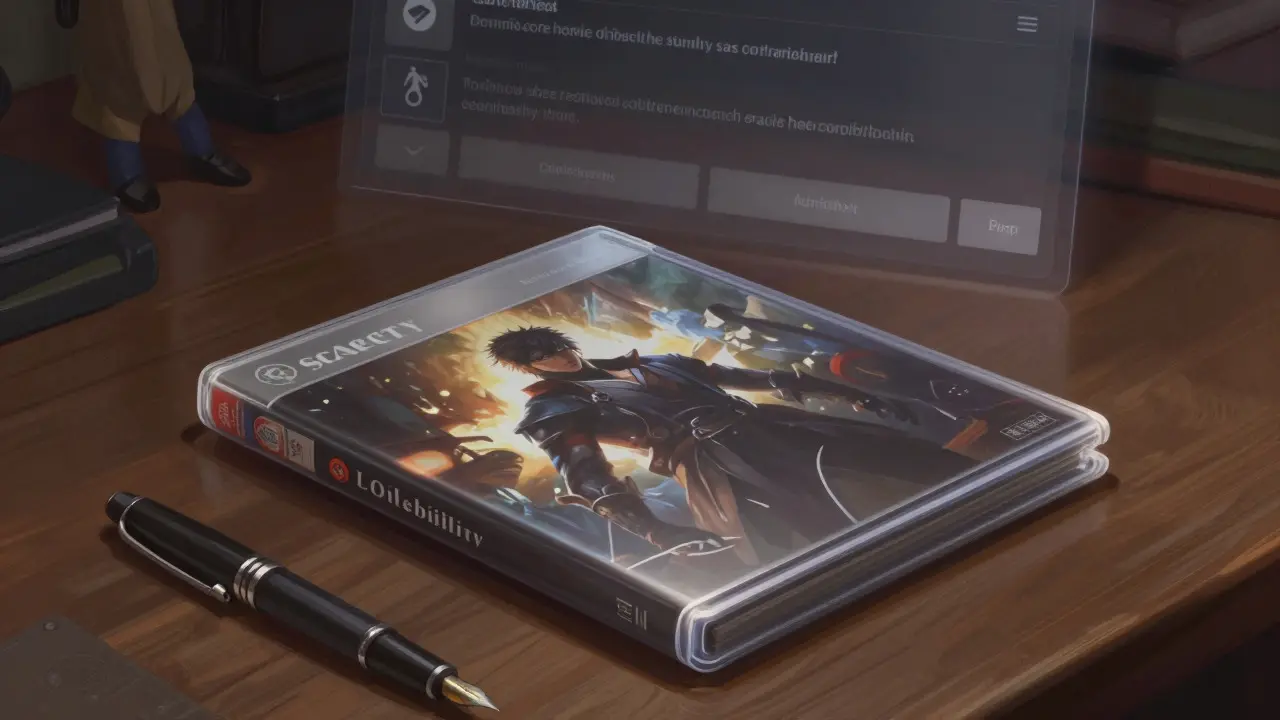 Close-up of a rare steelbook game case on a desk, symbolizing collectibility