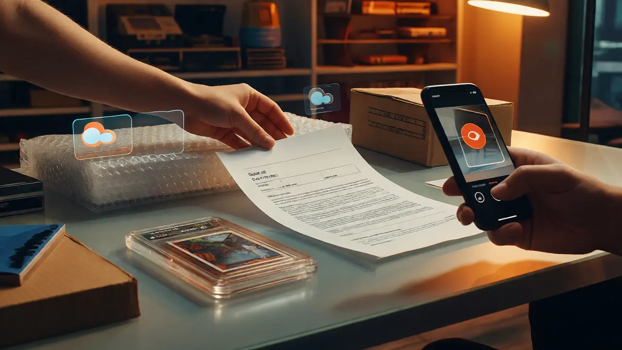 Collector organizing game provenance with digital and physical records